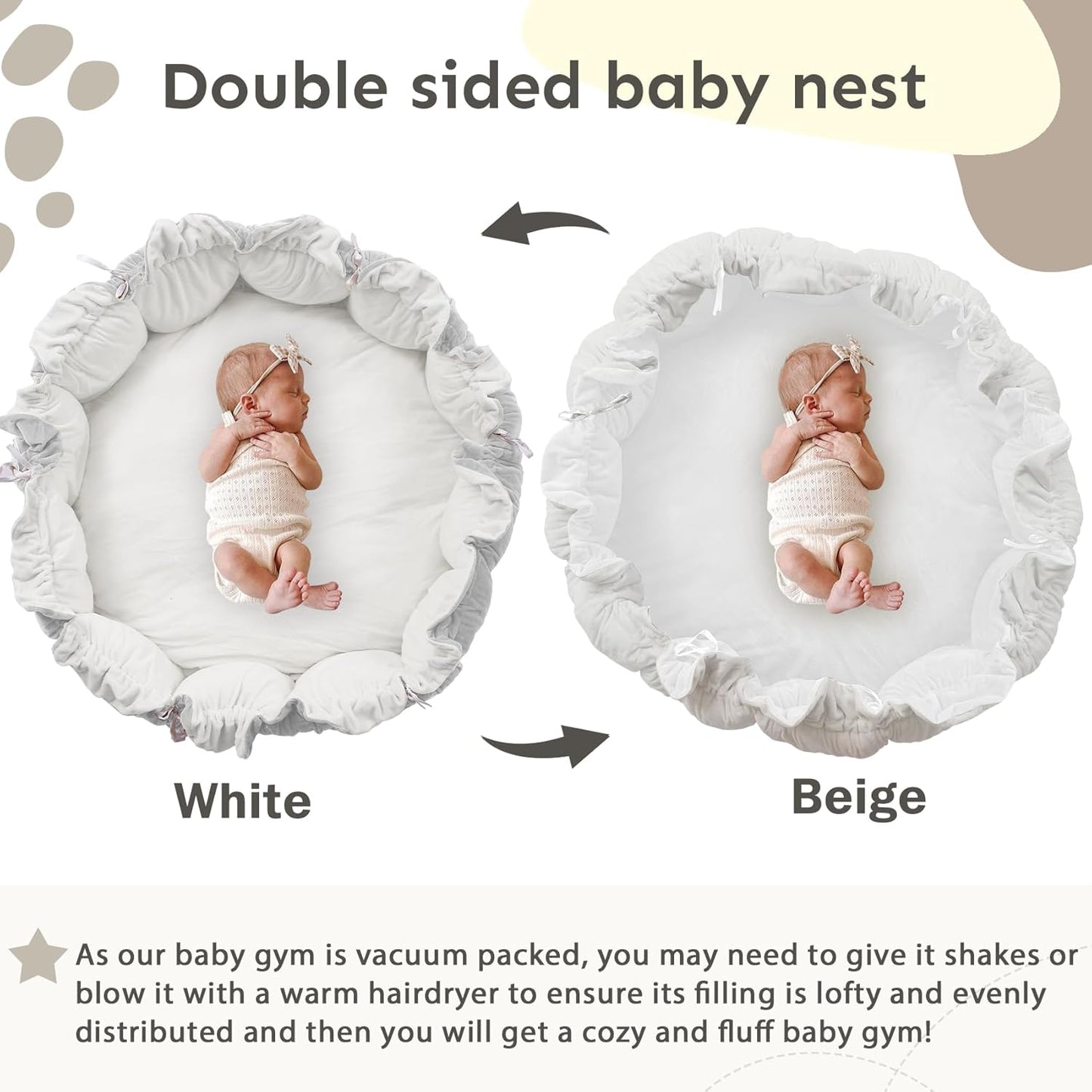 💥Last day special price $39.99-🔥5-in-1 Thick & Plush Baby Play Gym
