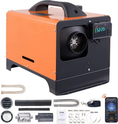 💥Last day special price $45.99- 8KW Diesel Heater All in One, Diesel Air Heater with Bluetooth App Control