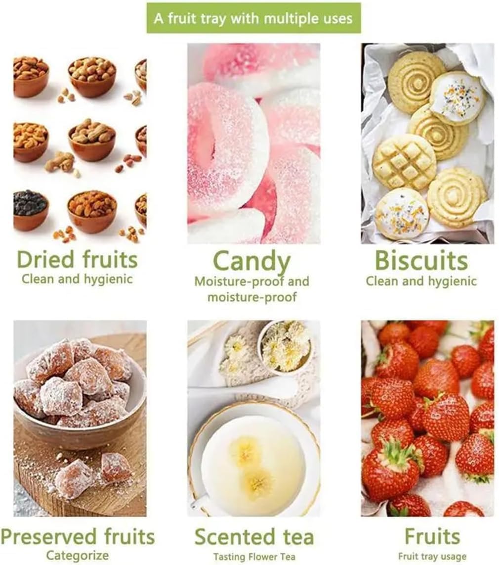 Press - Rotating Multi - Compartment Snack Box: Portable Classification, Transparent and Visible, Healthy Material, Combining Play and Storage