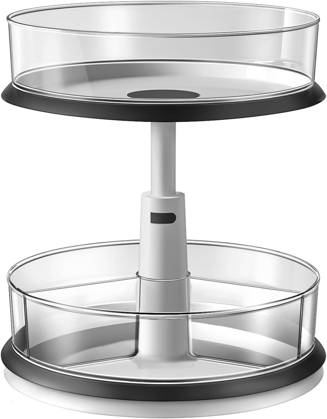 Double - Layer Adjustable Rotating Storage Rack: 360° Rotation, Height Adjustable, A Good Storage Item for Multiple Scenarios