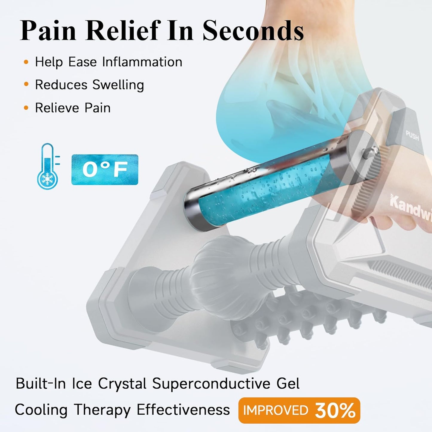 💥Last day special price $39.99-🔥Foot Massager Roller,Icing Plantar Fasciitis Relief