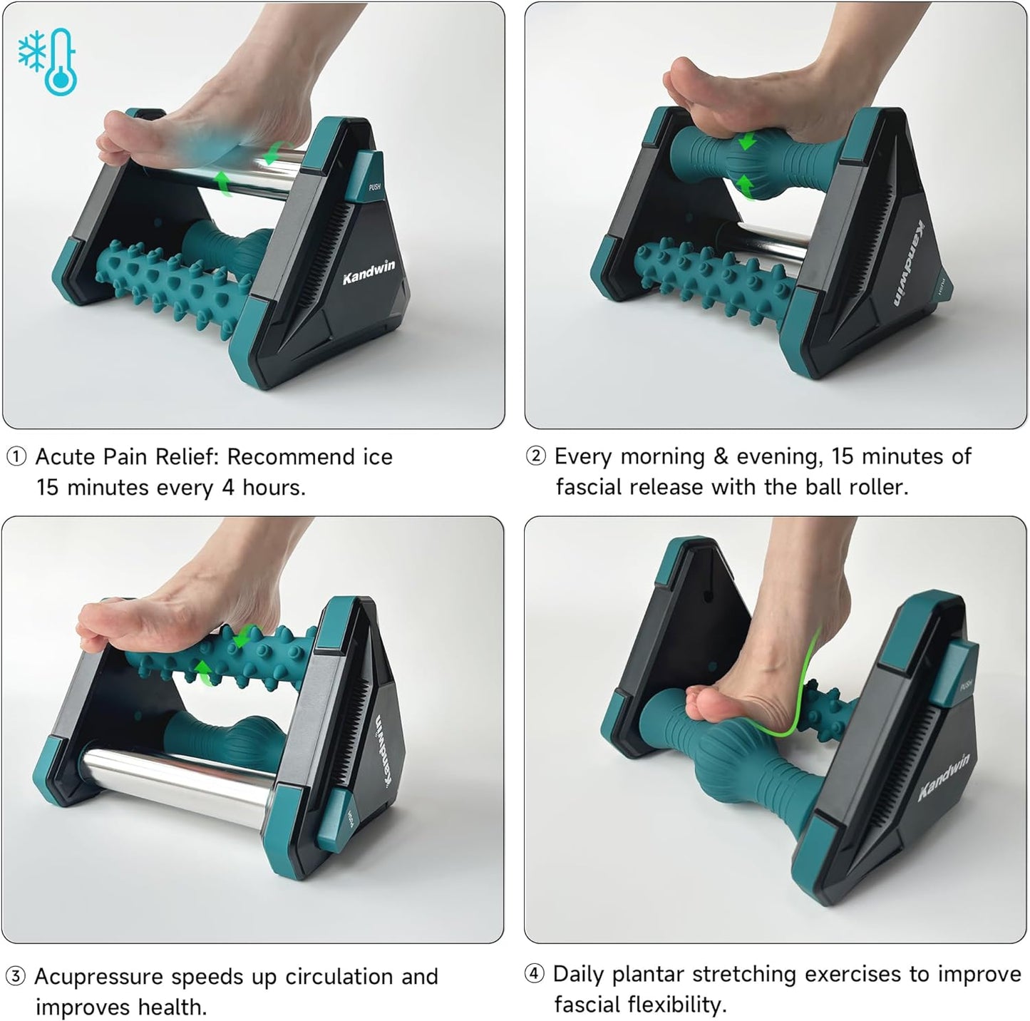 💥Last day special price $39.99-🔥Foot Massager Roller,Icing Plantar Fasciitis Relief