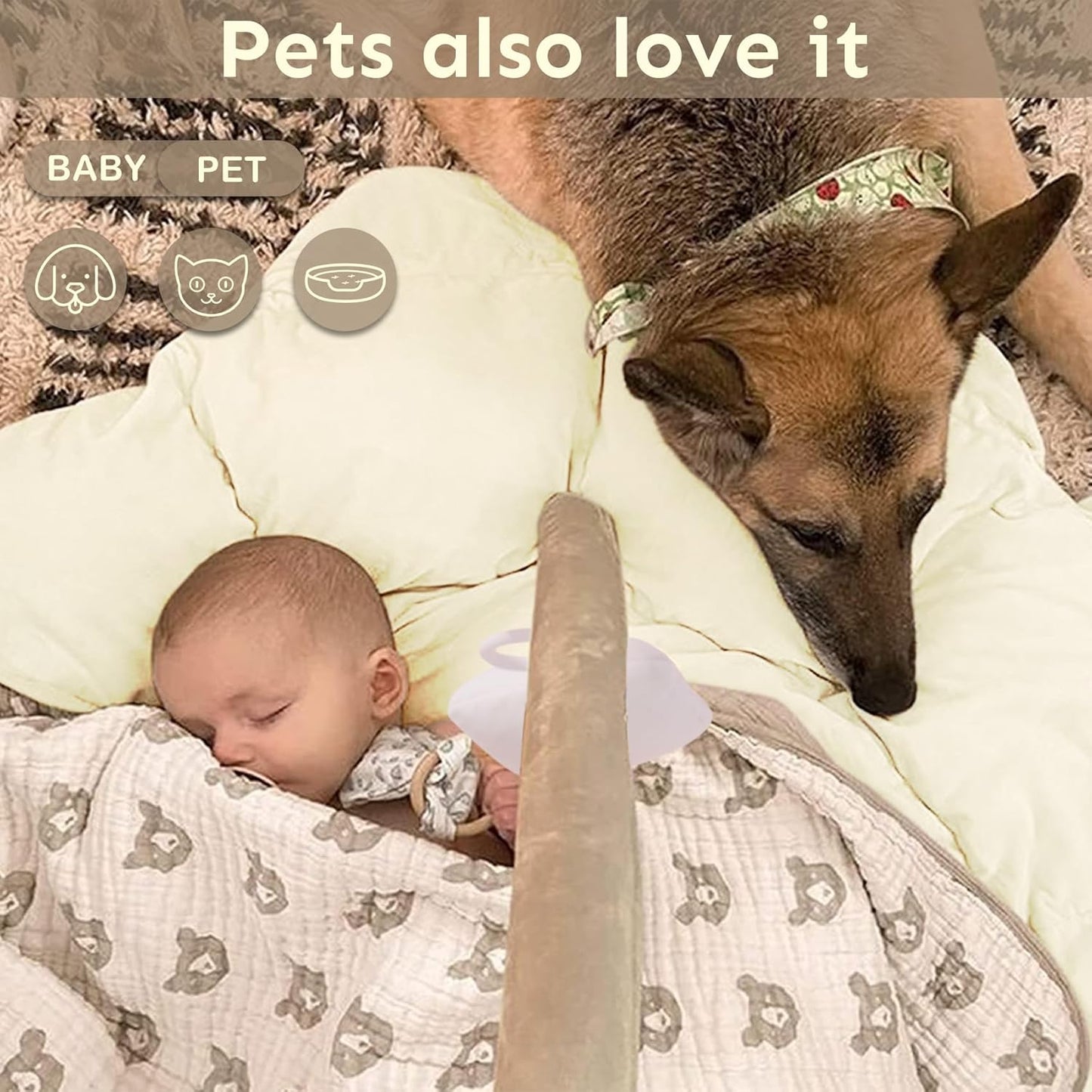 💥Last day special price $39.99-🔥5-in-1 Thick & Plush Baby Play Gym