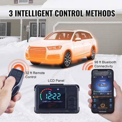 💥Last day special price $45.99- 8KW Diesel Heater All in One, Diesel Air Heater with Bluetooth App Control