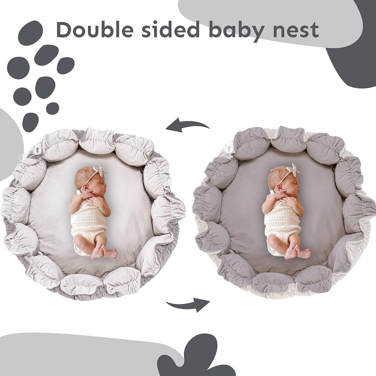 💥Last day special price $39.99-🔥5-in-1 Thick & Plush Baby Play Gym