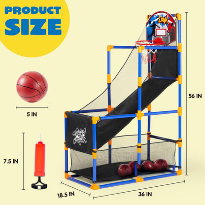 💥Last day special price $39.99-🔥JOYIN Arcade Basketball Game Set with 4 Balls