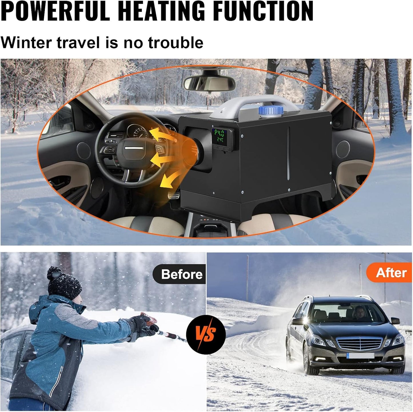 💥Last day special price $45.99- 8KW Diesel Heater All in One, Diesel Air Heater with Bluetooth App Control