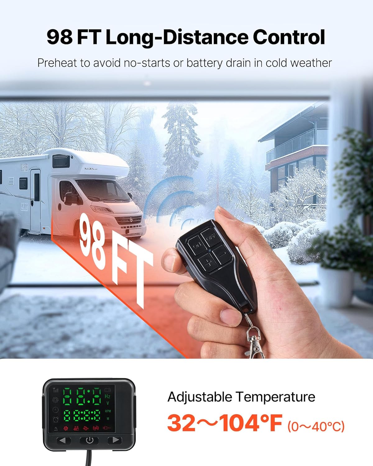 💥Last day special price $45.99- 8KW Diesel Heater All in One, Diesel Air Heater with Bluetooth App Control