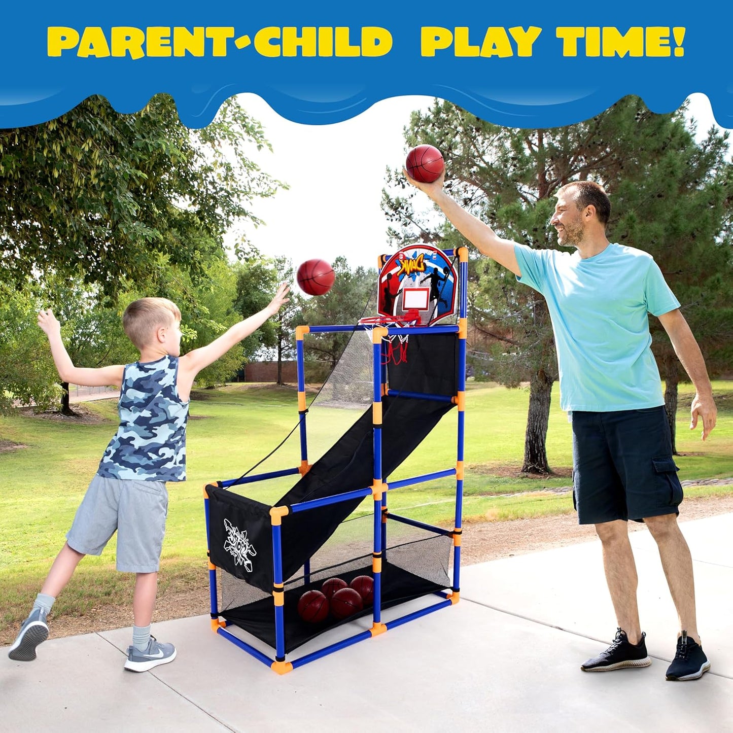 💥Last day special price $39.99-🔥JOYIN Arcade Basketball Game Set with 4 Balls